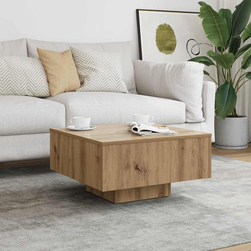Couchtisch Artisan-Eiche 60x60x31,5 cm Holzwerkstoff