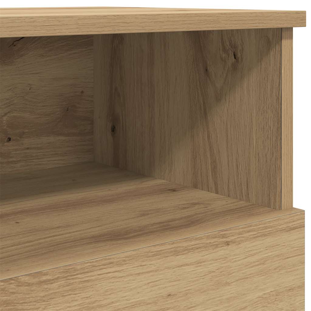 Nachttische 2 Stk. Artisan-Eiche 50x32x60 cm Holzwerkstoff