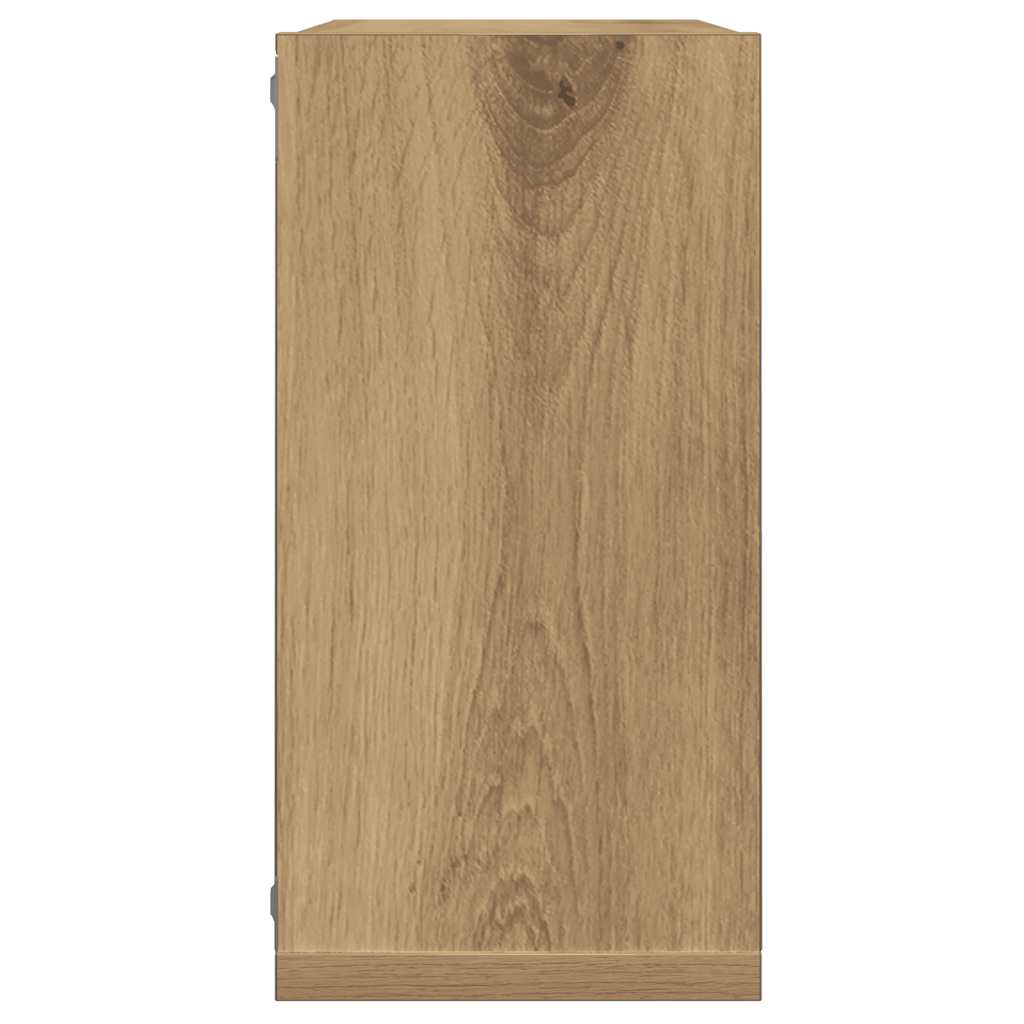 Würfel-Wandregale 2 Stk. Artisan-Eiche 30x15x30 Holzwerkstoff