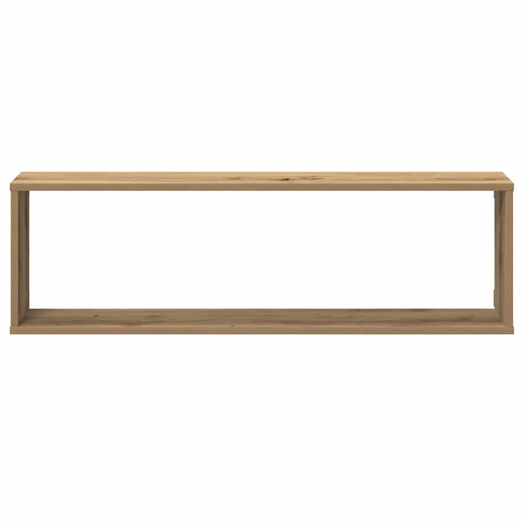Würfel-Wandregale 4 Stk. Artisan-Eiche 100x15x30 Holzwerkstoff