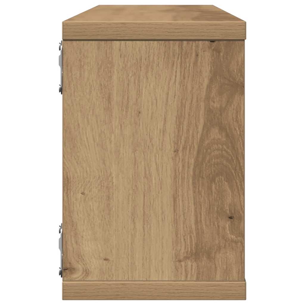 Wandregale 4 Stk. Artisan-Eiche 60x15x23 cm Holzwerkstoff