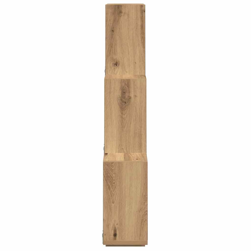 Würfelregal Artisan-Eiche 78x15x93 cm Holzwerkstoff
