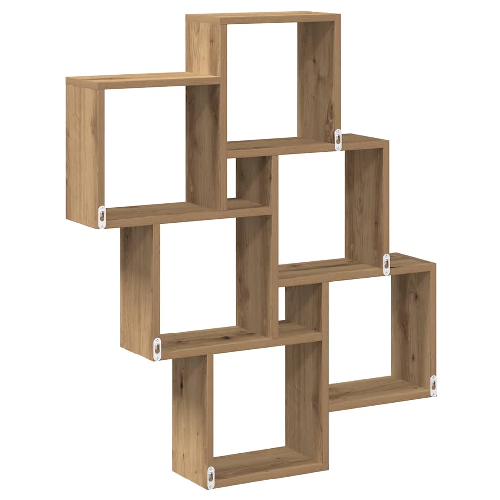 Würfelregal Artisan-Eiche 78x15x93 cm Holzwerkstoff