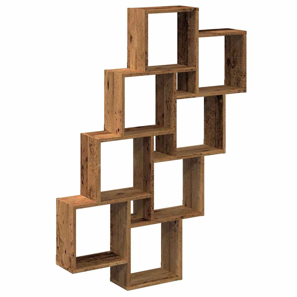 Würfelregal Altholz-Optik 90x15x119,5 cm Holzwerkstoff