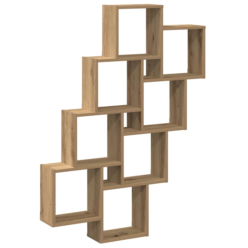 Würfelregal Artisan-Eiche 90x15x119,5 cm Holzwerkstoff