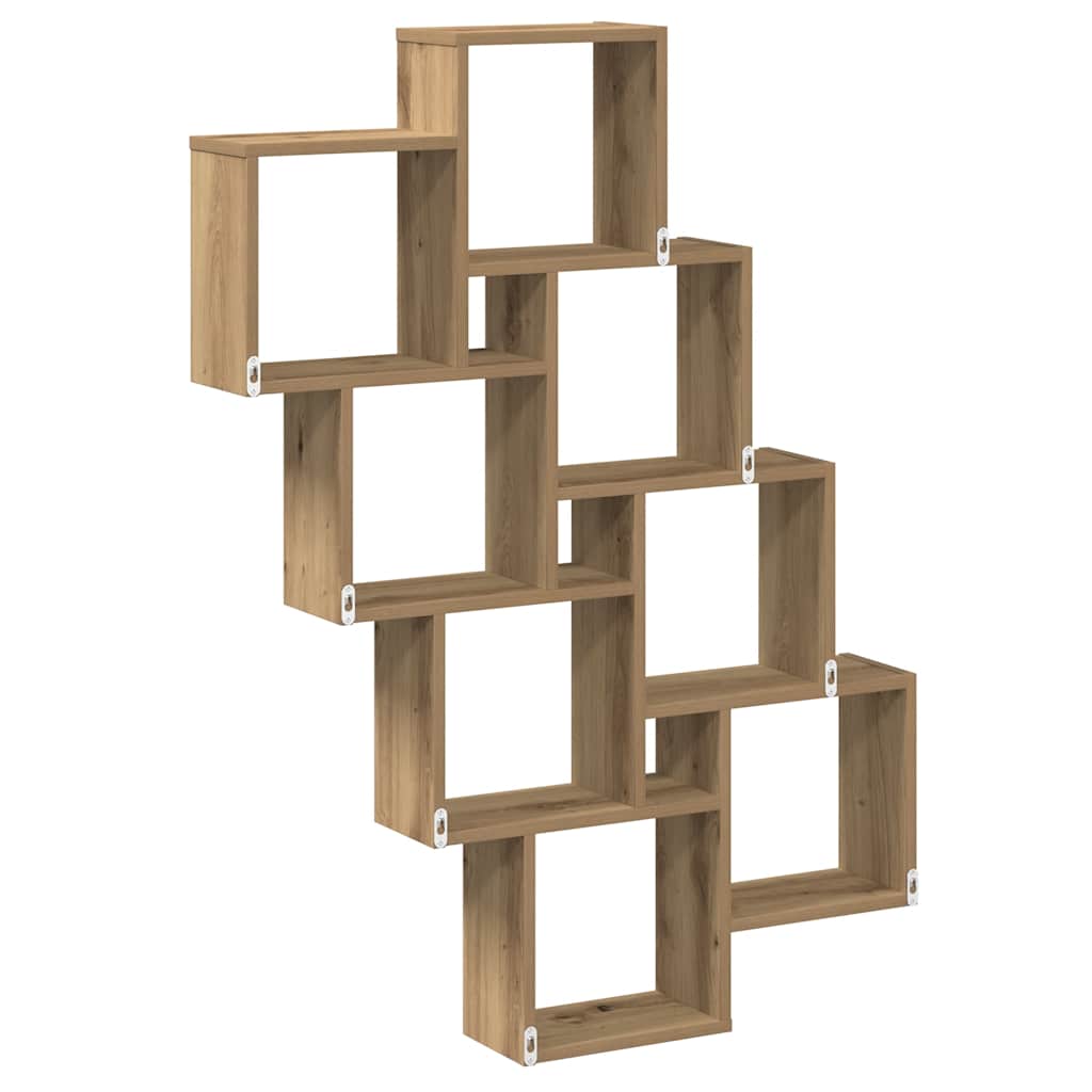 Würfelregal Artisan-Eiche 90x15x119,5 cm Holzwerkstoff