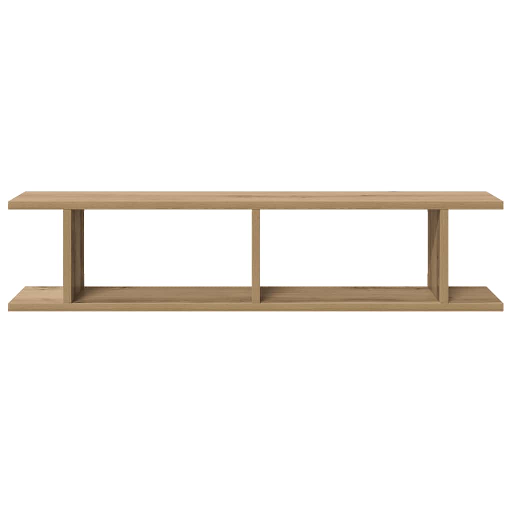 Wandregale 2 Stk. Artisan-Eiche 90x18x20 cm Holzwerkstoff