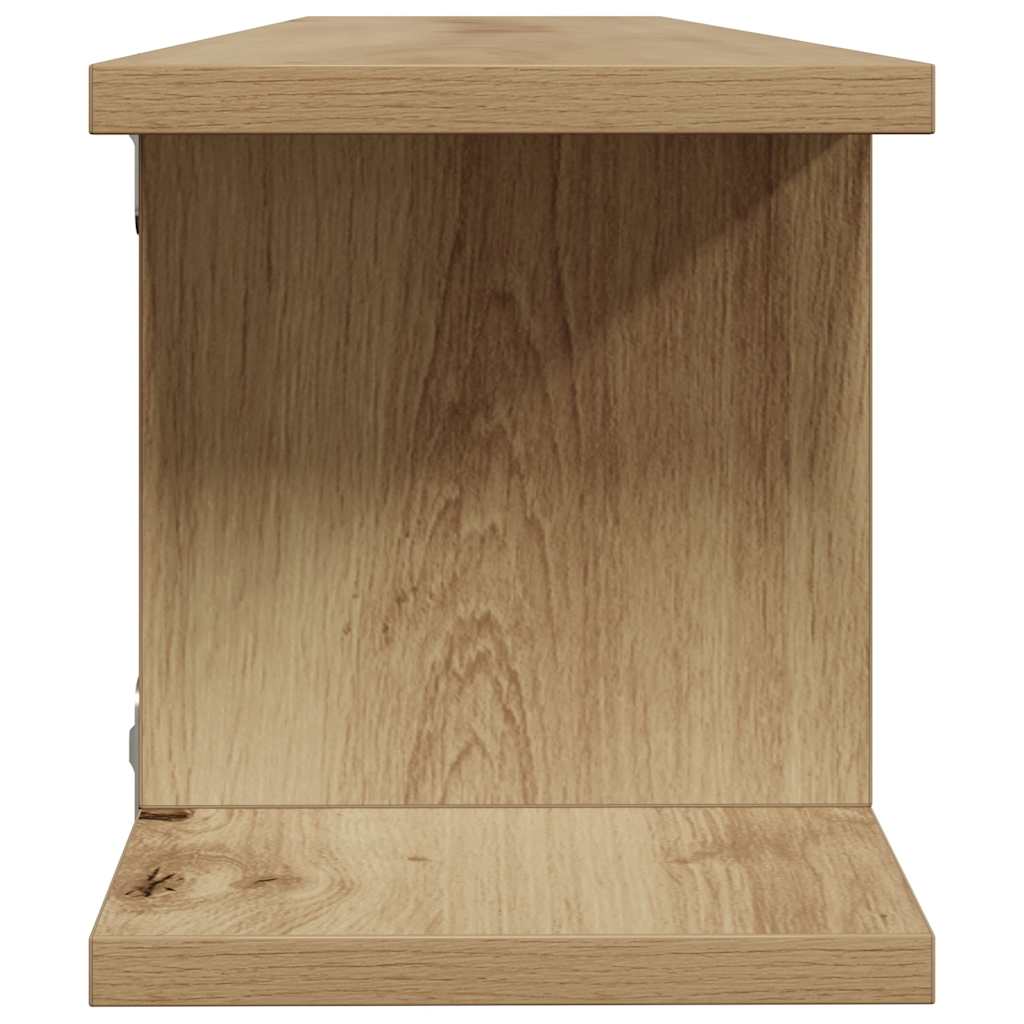 Wandregale 2 Stk. Artisan-Eiche 90x18x20 cm Holzwerkstoff