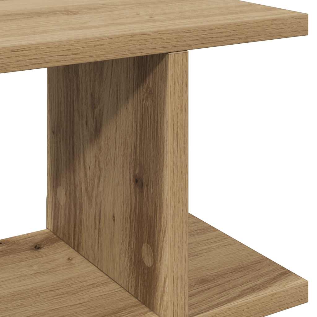 Wandregale 2 Stk. Artisan-Eiche 90x18x20 cm Holzwerkstoff
