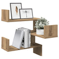 Wand-Eckregal Artisan-Eiche 40x40x49,5 cm Holzwerkstoff