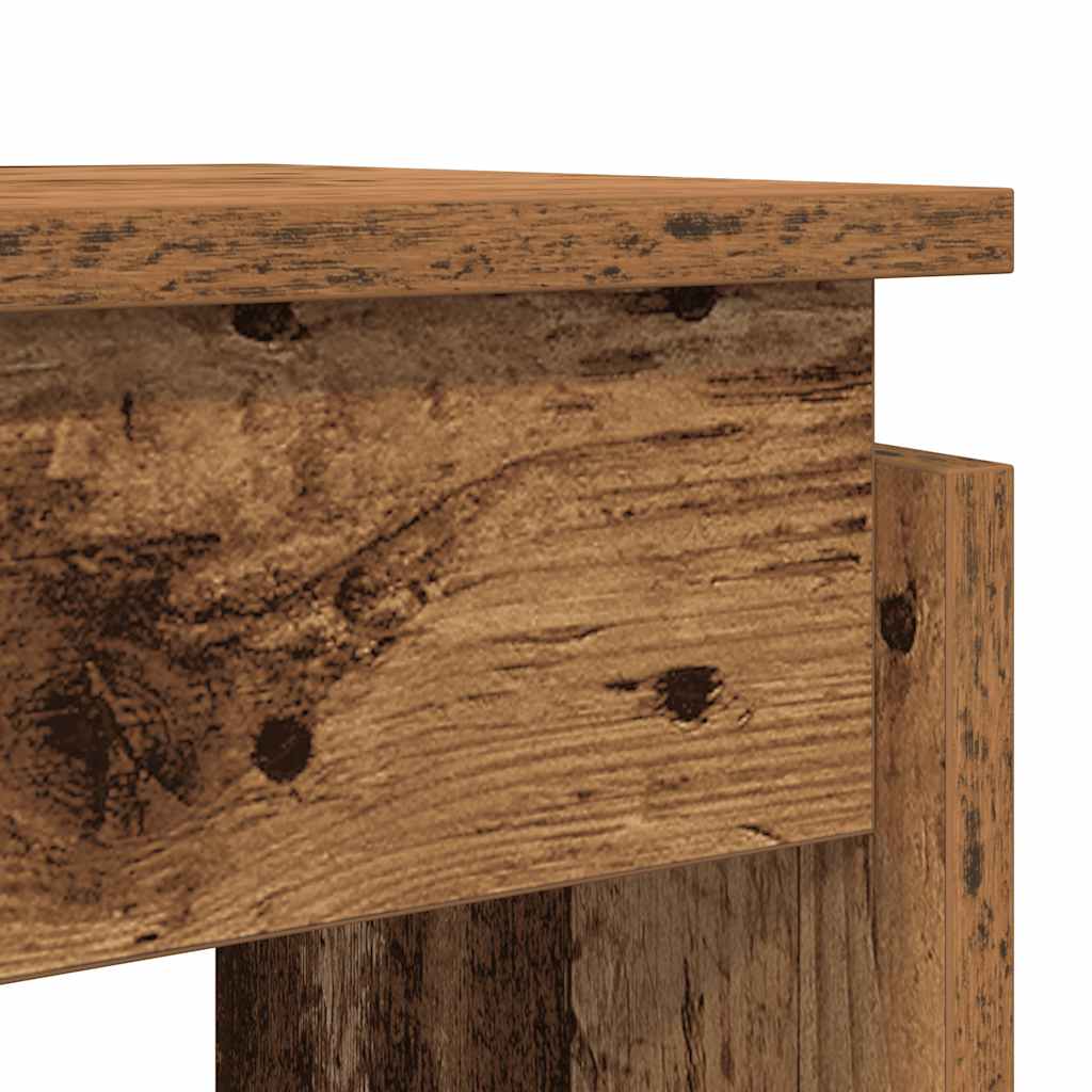 Konsolentisch Altholz-Optik 102x30x80 cm Holzwerkstoff