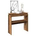 Konsolentisch Altholz-Optik 102x30x80 cm Holzwerkstoff