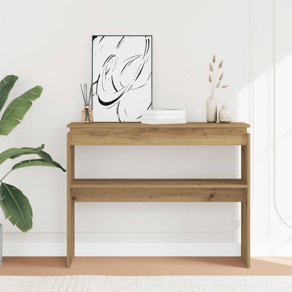 Konsolentisch Artisan-Eiche 102x30x80 cm Holzwerkstoff