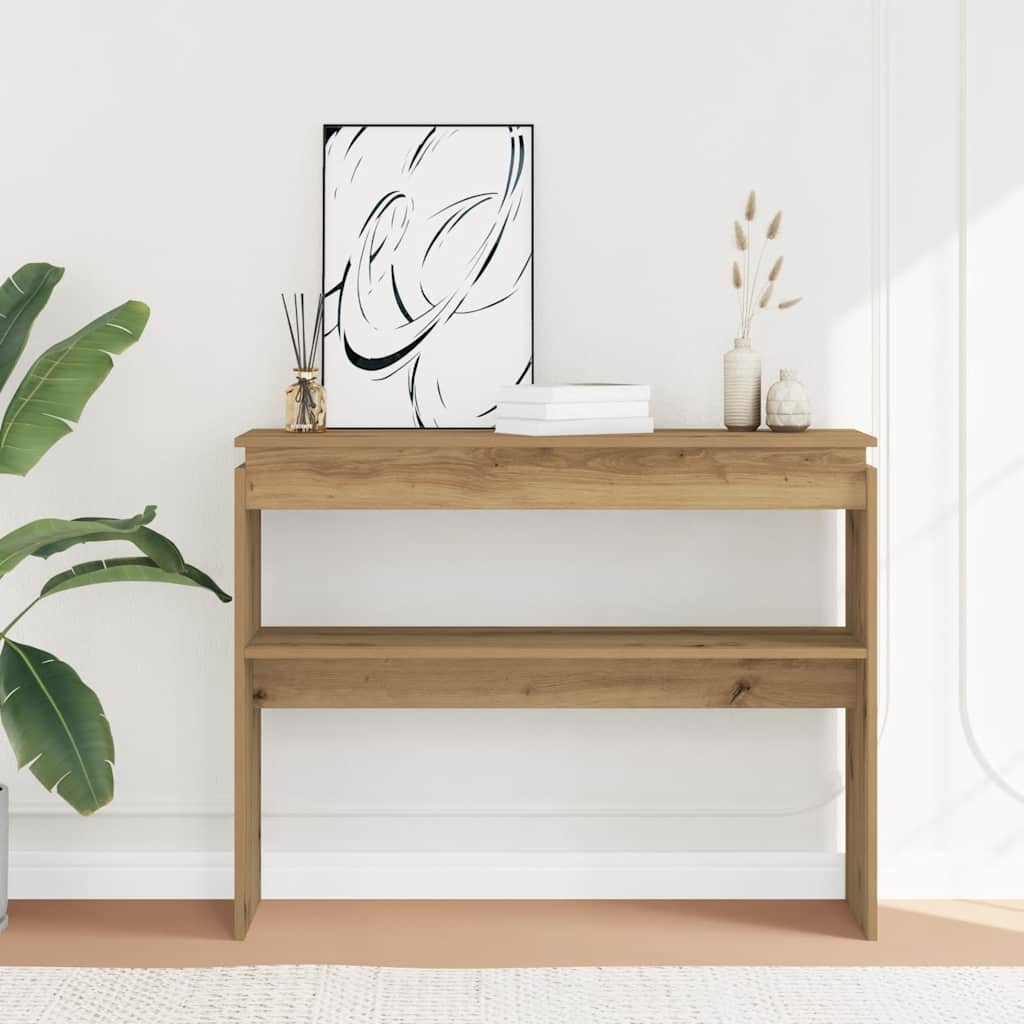 Konsolentisch Artisan-Eiche 102x30x80 cm Holzwerkstoff