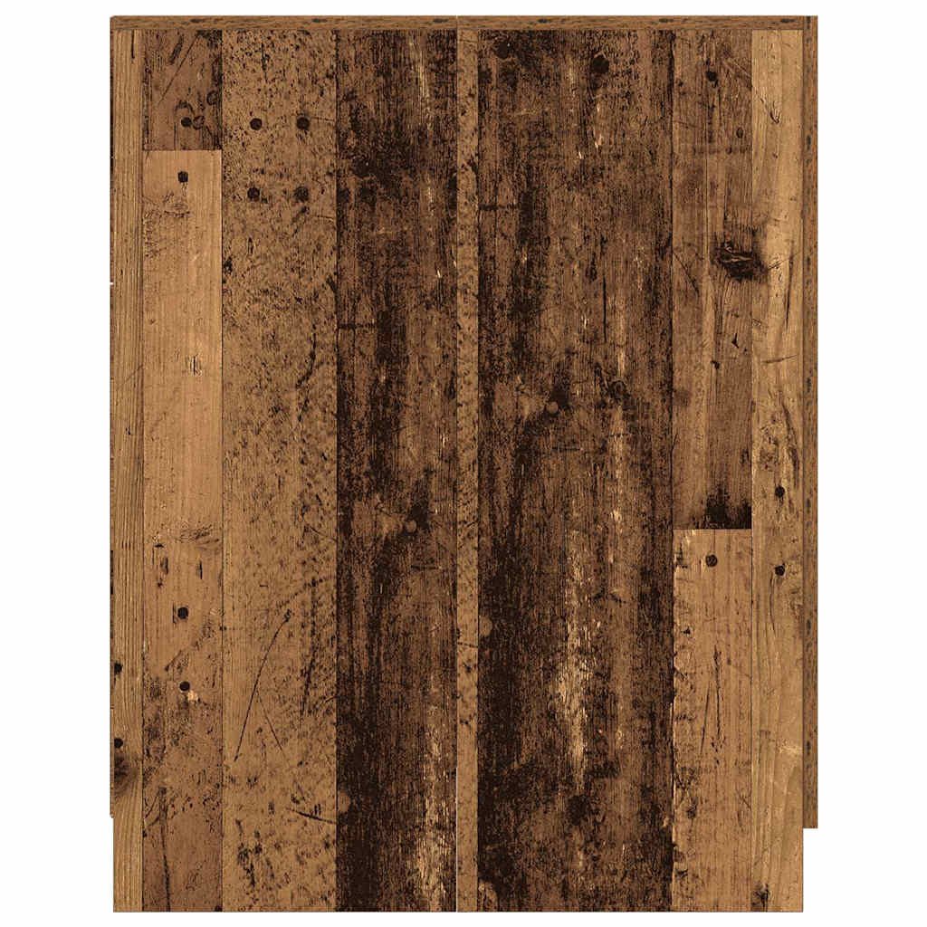 Waschmaschinenschrank Altholz-Optik 70,5x71,5x91,5 cm