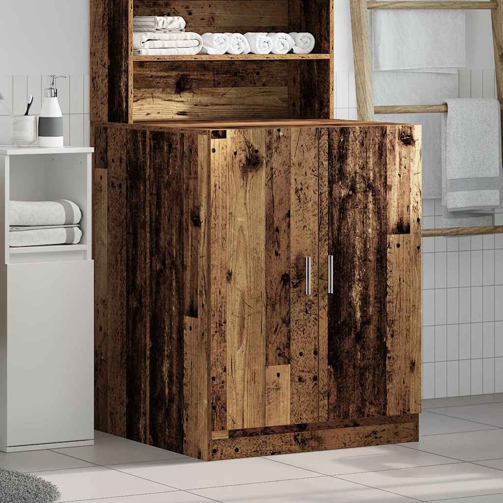Waschmaschinenschrank Altholz-Optik 70,5x71,5x91,5 cm