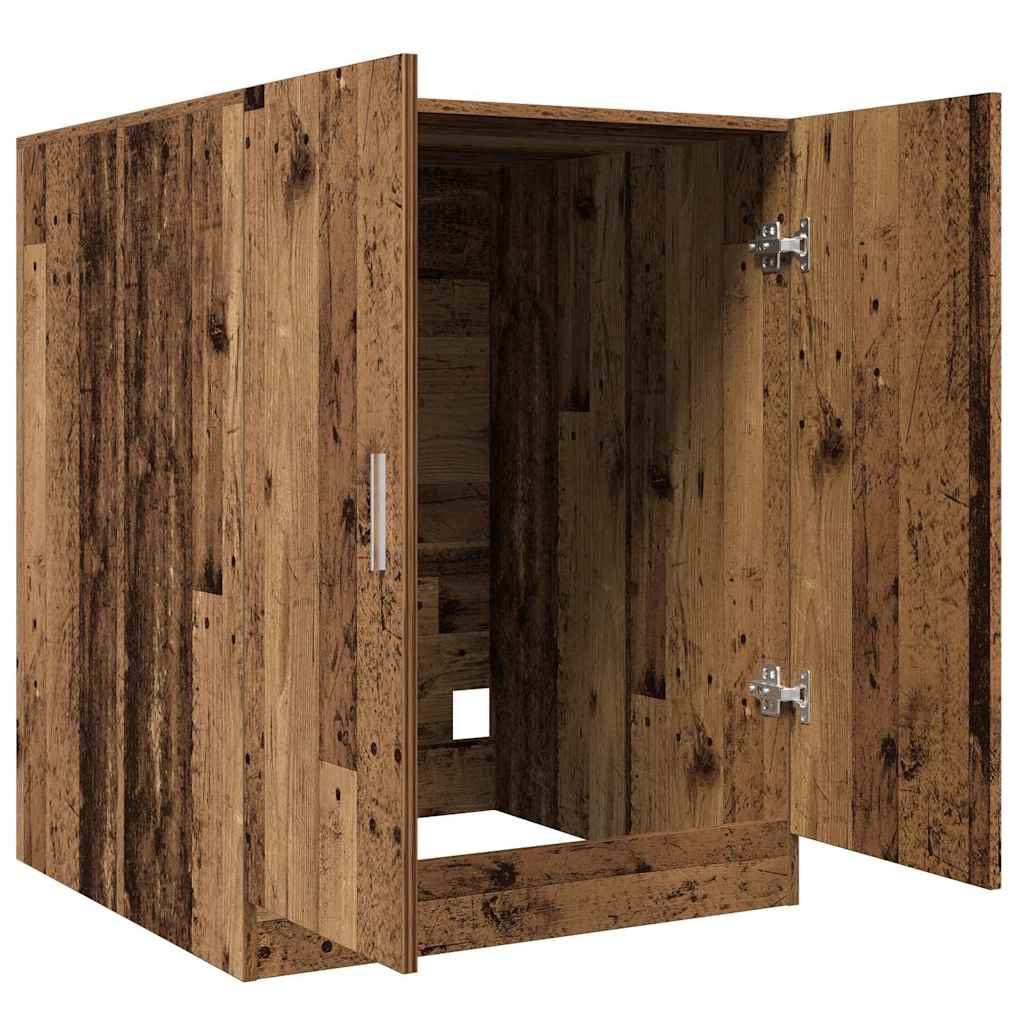 Waschmaschinenschrank Altholz-Optik 70,5x71,5x91,5 cm