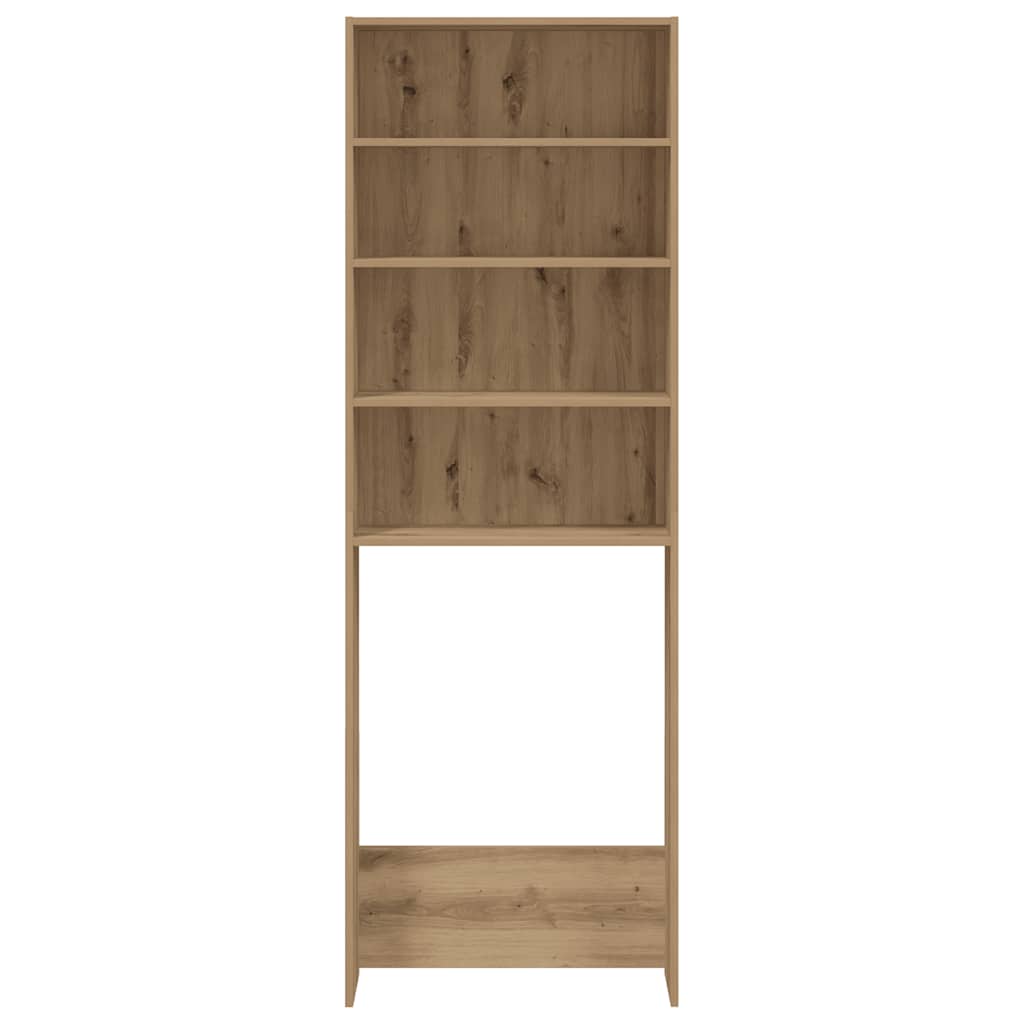 Waschmaschinenregal Artisan-Eiche 64x24x190 cm