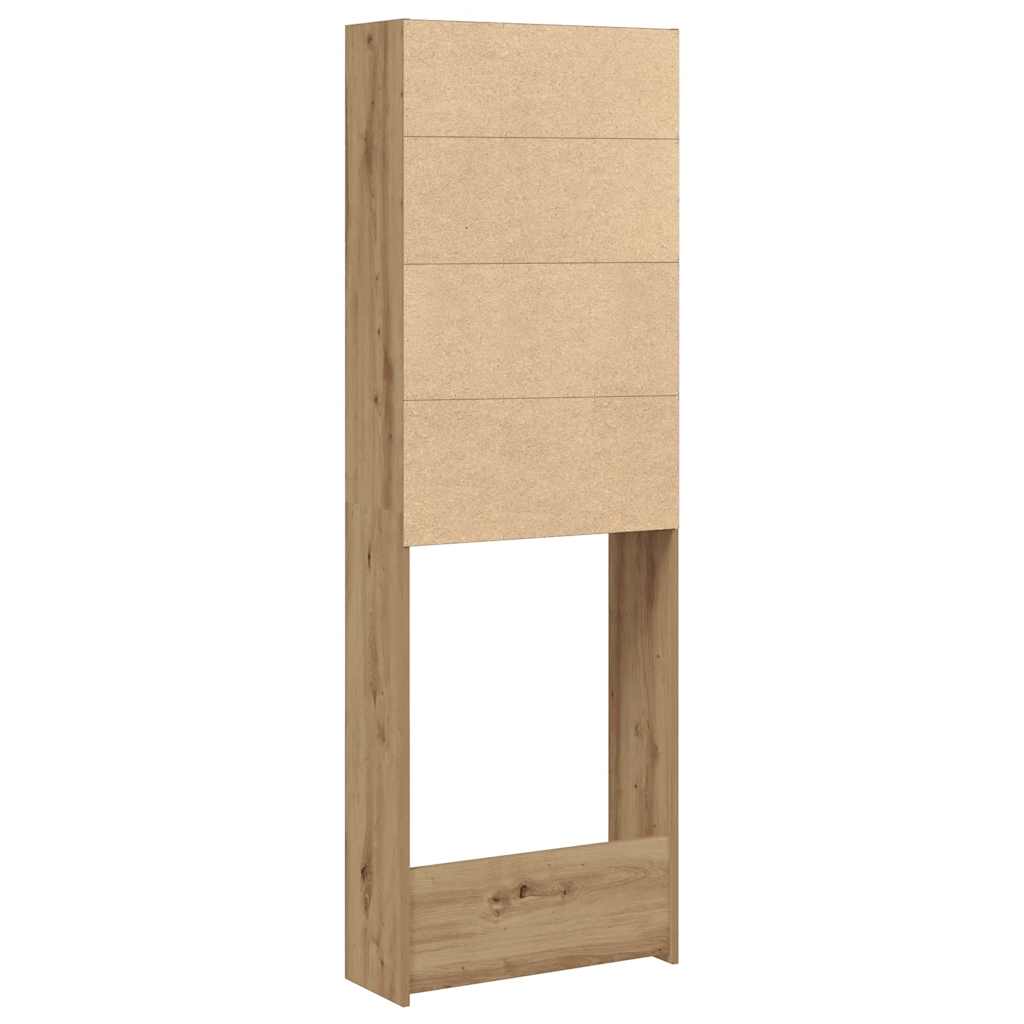 Waschmaschinenregal Artisan-Eiche 64x24x190 cm