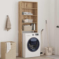 Waschmaschinenregal Artisan-Eiche 64x24x190 cm