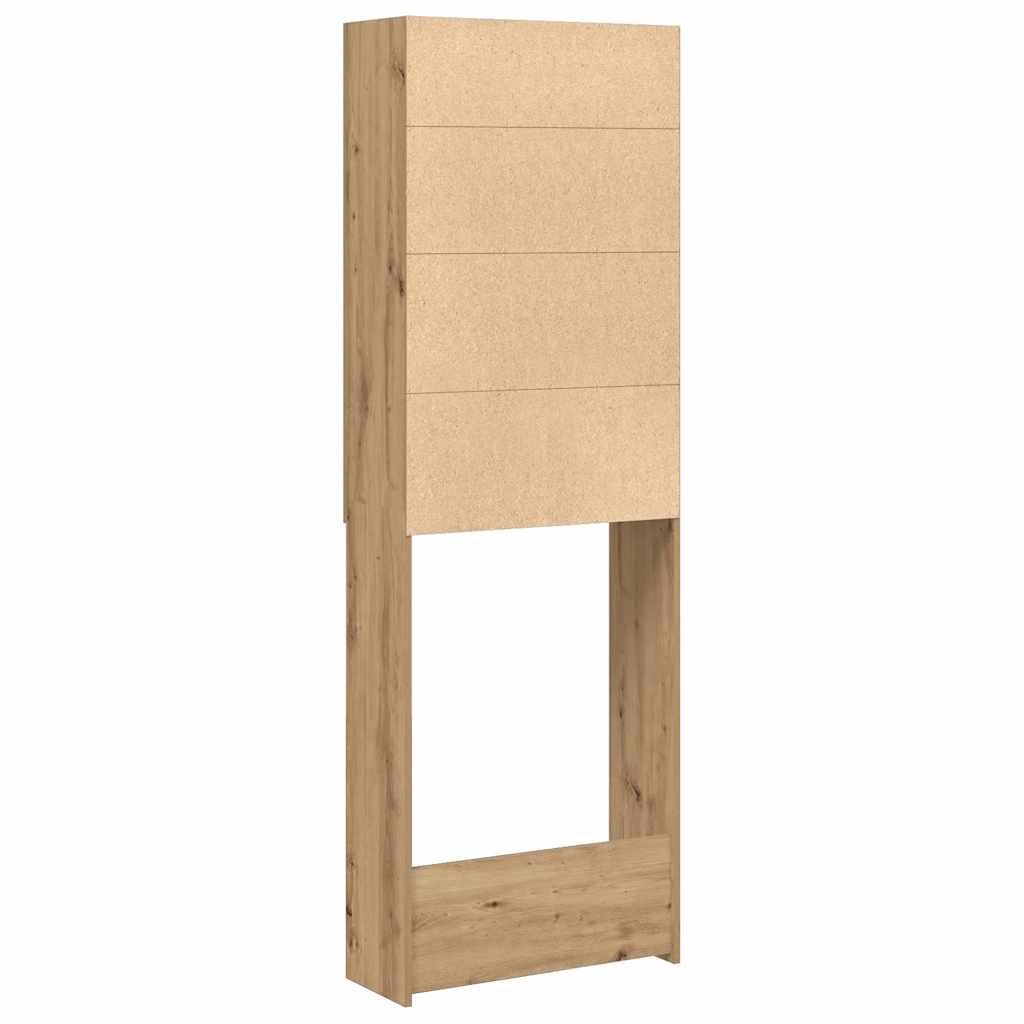 Waschmaschinenschrank Artisan-Eiche 64x25,5x190 cm