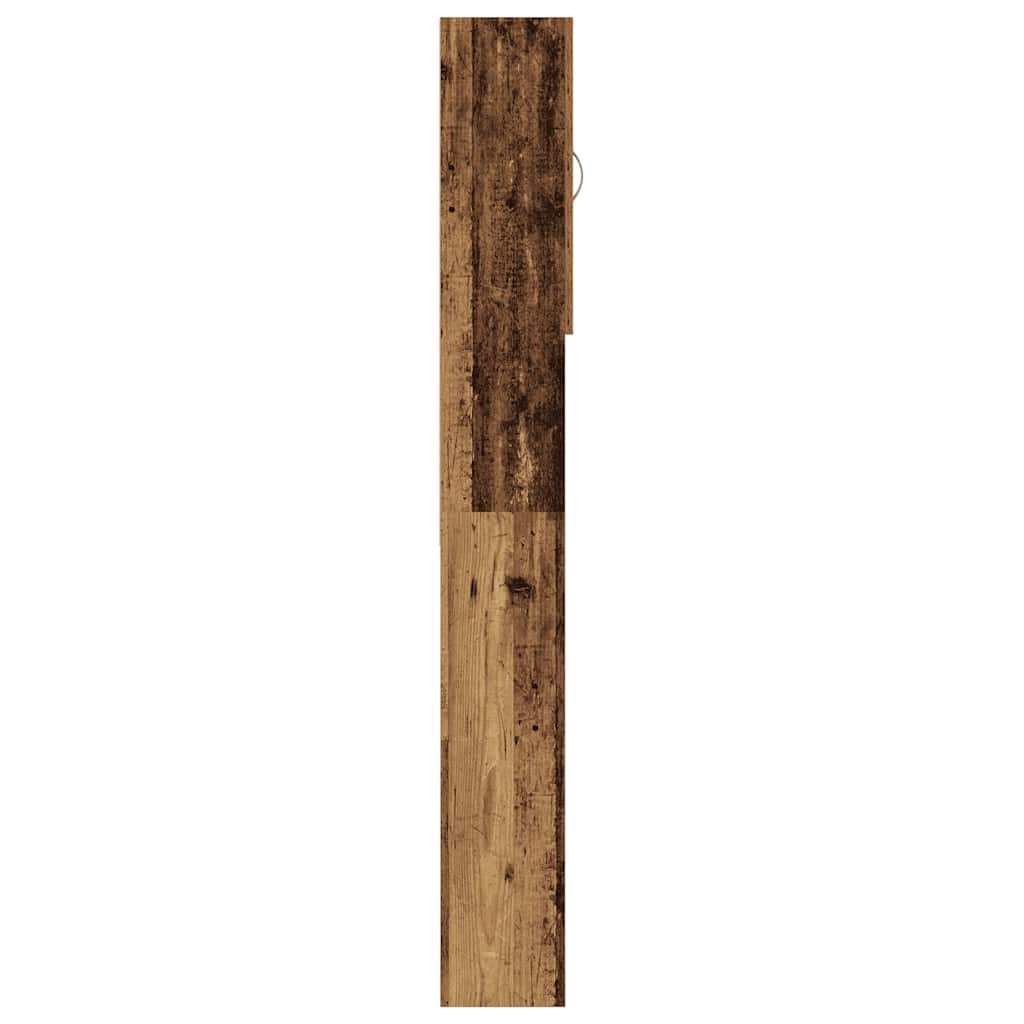 Waschmaschinenschrank Altholz-Optik 64x25,5x190 cm