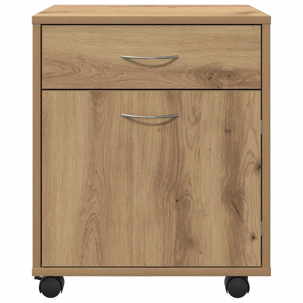Rollcontainer Artisan-Eiche 45x38x54 cm Holzwerkstoff