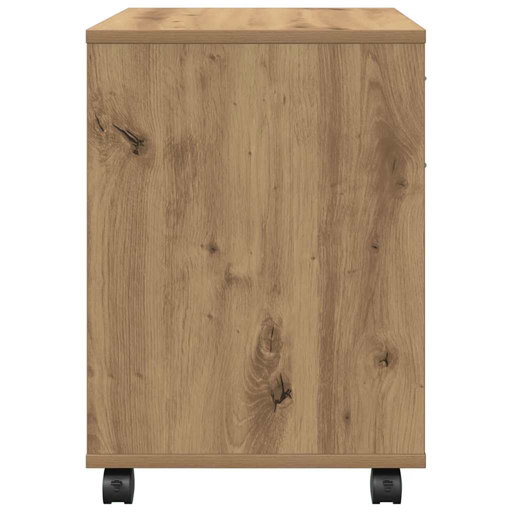 Rollcontainer Artisan-Eiche 45x38x54 cm Holzwerkstoff
