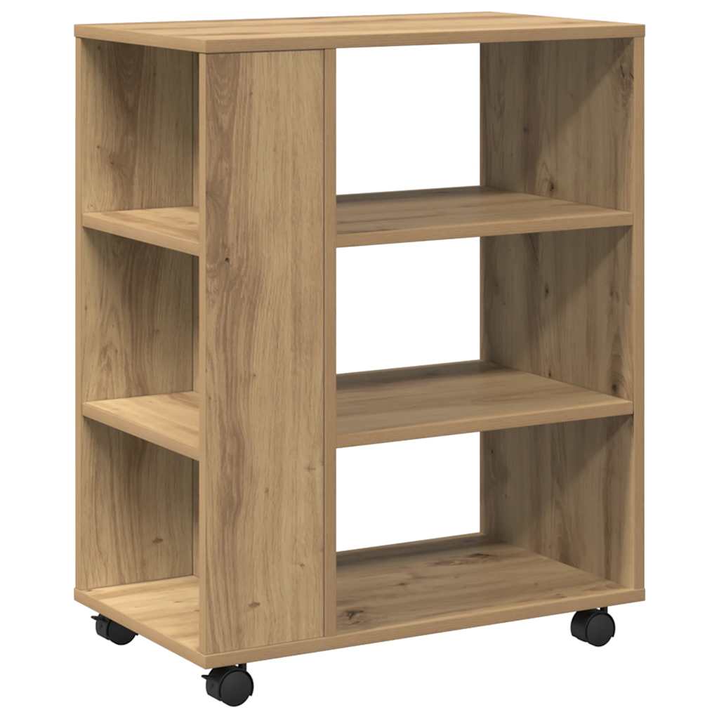 Rollcontainer Artisan-Eiche 60x35x75 cm Holzwerkstoff