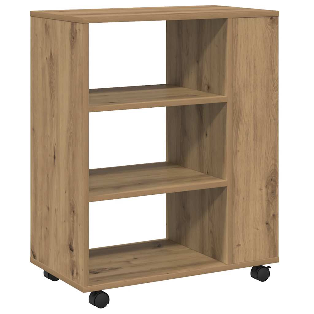 Rollcontainer Artisan-Eiche 60x35x75 cm Holzwerkstoff