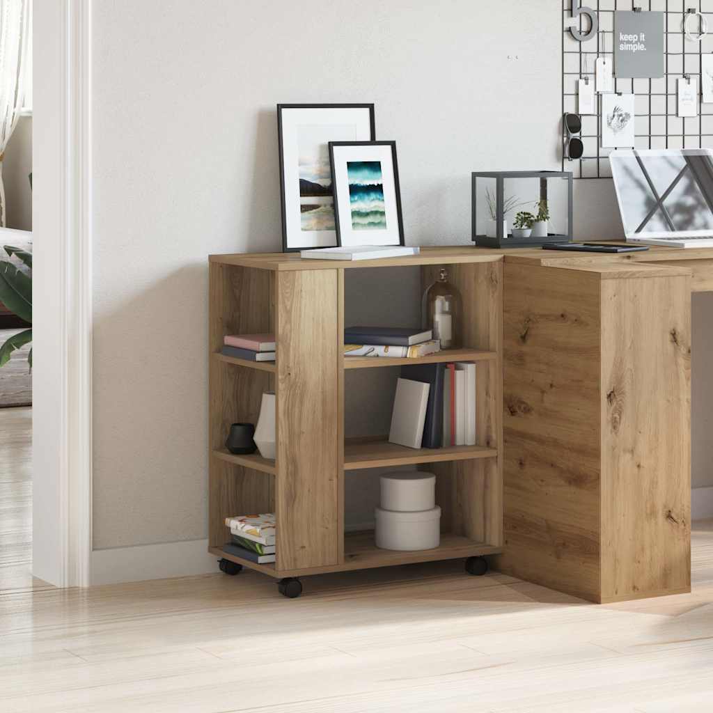 Rollcontainer Artisan-Eiche 60x35x75 cm Holzwerkstoff