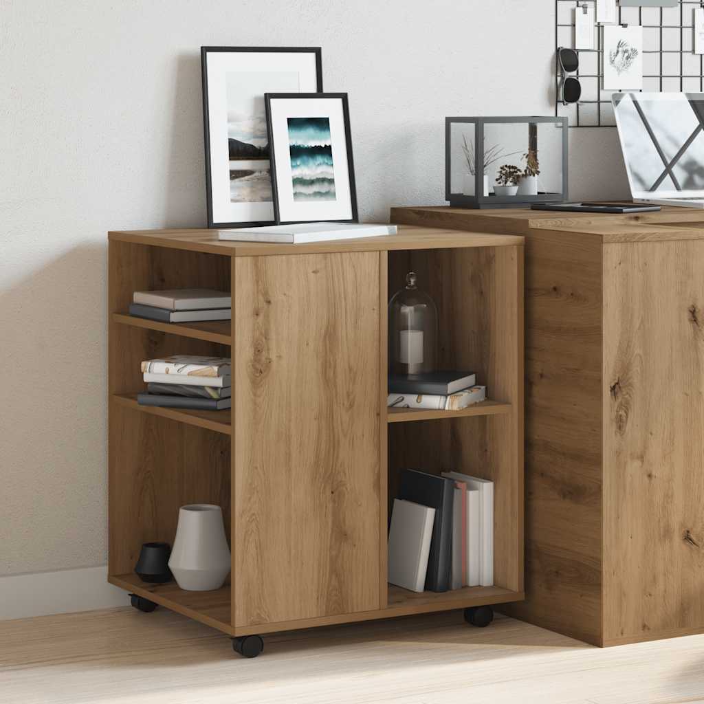 Rollschrank Artisan-Eiche 60x53x72 cm Holzwerkstoff