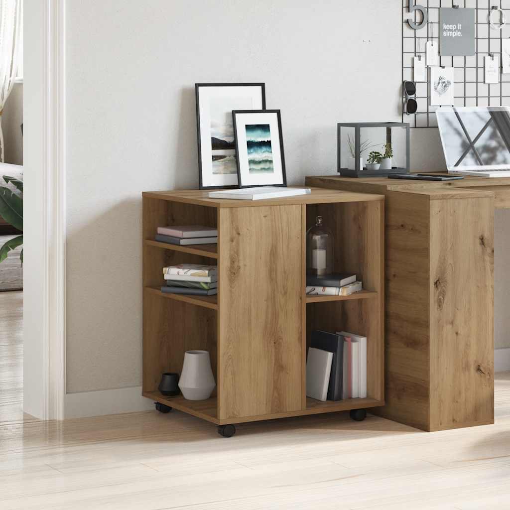 Rollschrank Artisan-Eiche 60x53x72 cm Holzwerkstoff