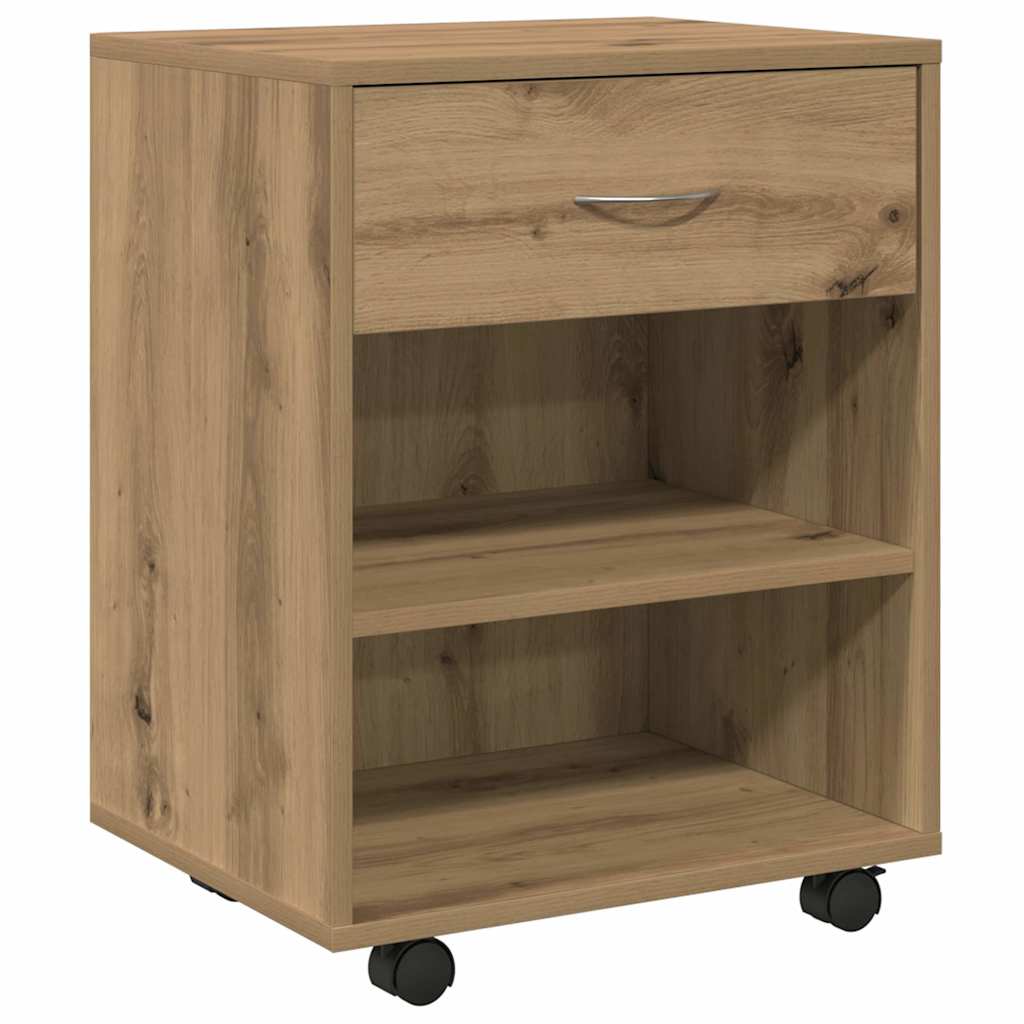 Rollcontainer Artisan-Eiche 46x36x59 cm Holzwerkstoff