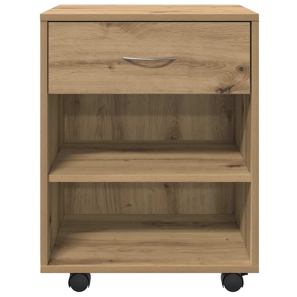 Rollcontainer Artisan-Eiche 46x36x59 cm Holzwerkstoff