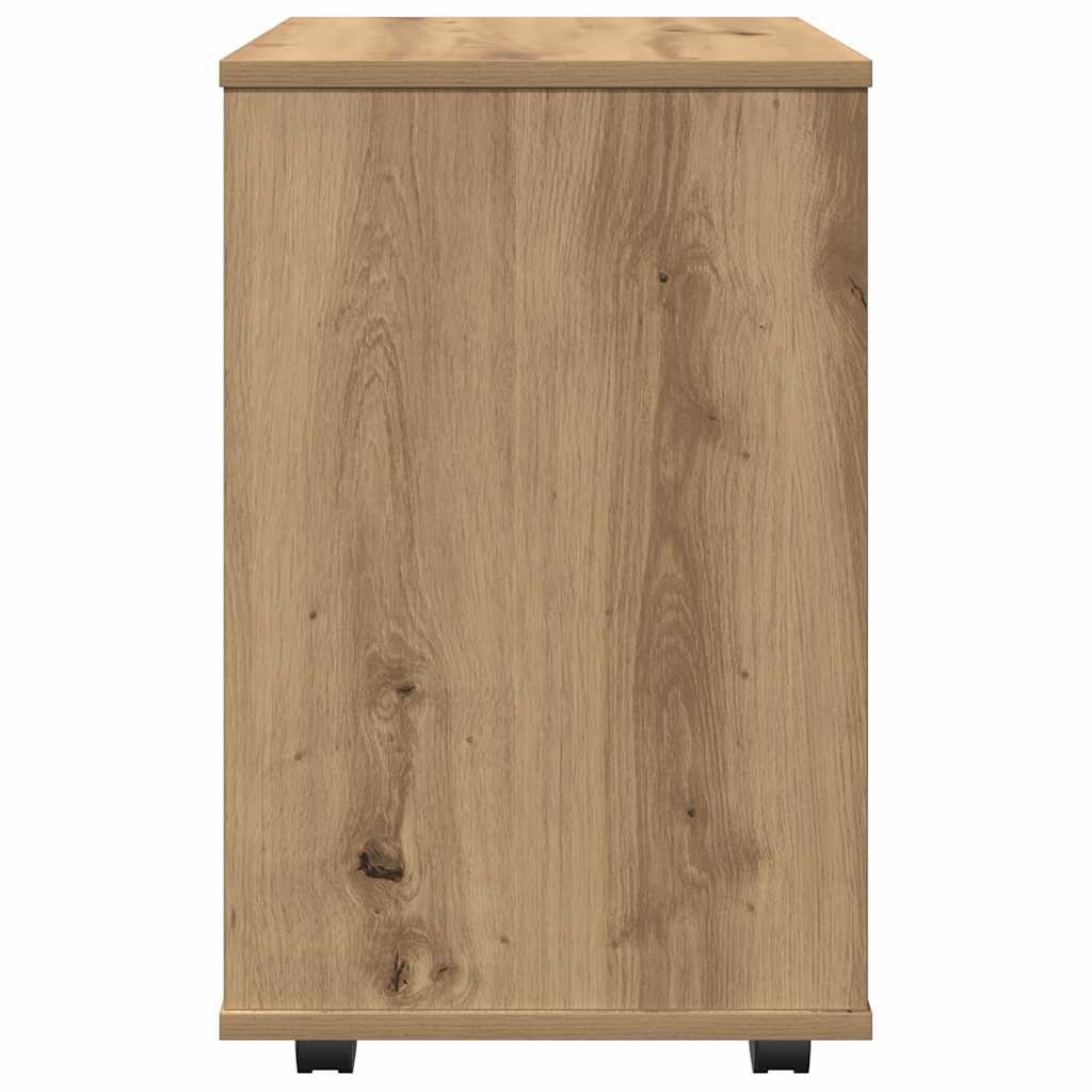 Rollcontainer Artisan-Eiche 46x36x59 cm Holzwerkstoff