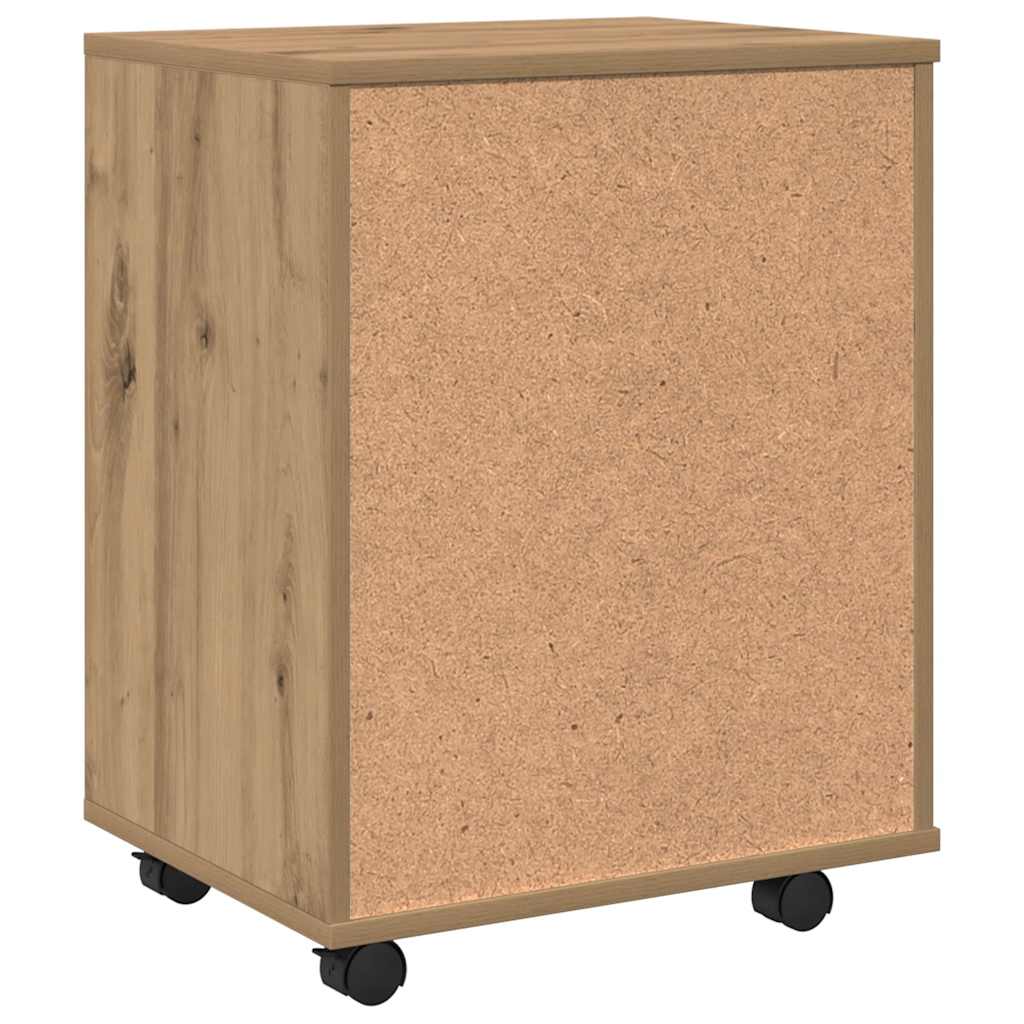 Rollcontainer Artisan-Eiche 46x36x59 cm Holzwerkstoff