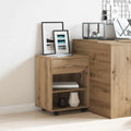 Rollcontainer Artisan-Eiche 46x36x59 cm Holzwerkstoff
