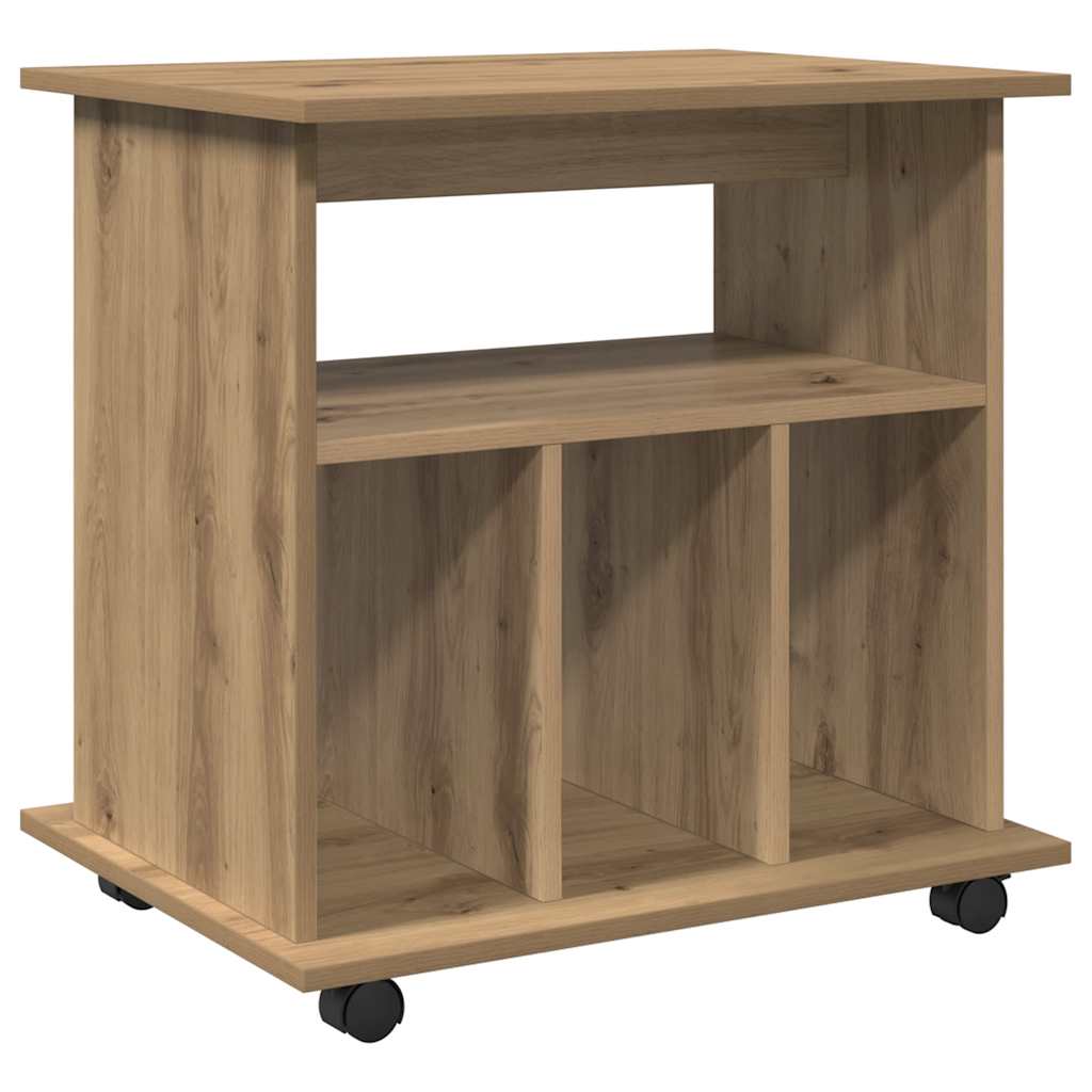 Rollcontainer Artisan-Eiche 60x45x60 cm Holzwerkstoff