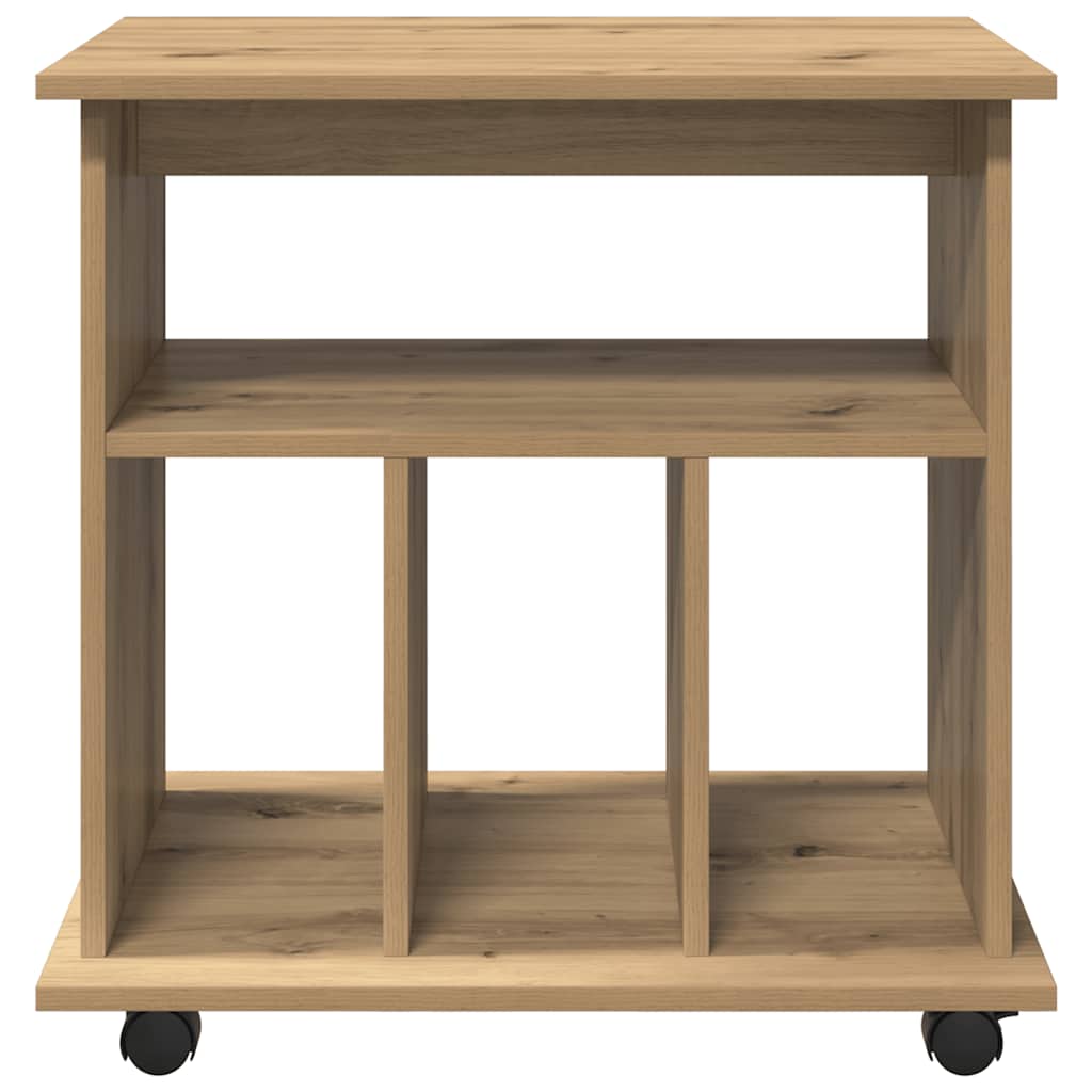 Rollcontainer Artisan-Eiche 60x45x60 cm Holzwerkstoff