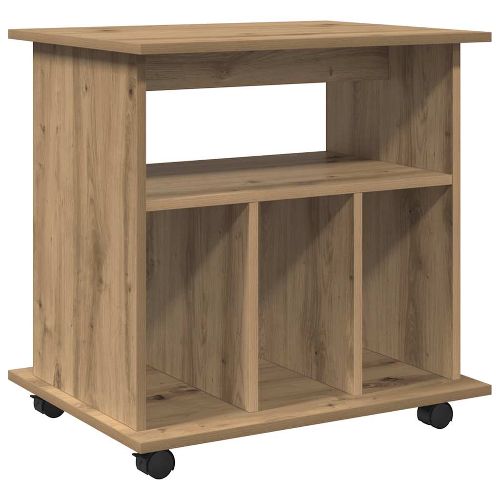 Rollcontainer Artisan-Eiche 60x45x60 cm Holzwerkstoff
