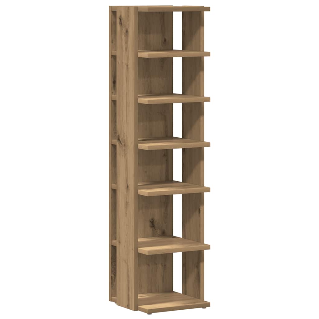 Schuhschrank Artisan-Eiche 28x27x102 cm Holzwerkstoff