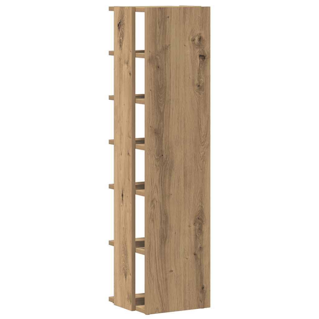 Schuhschrank Artisan-Eiche 28x27x102 cm Holzwerkstoff