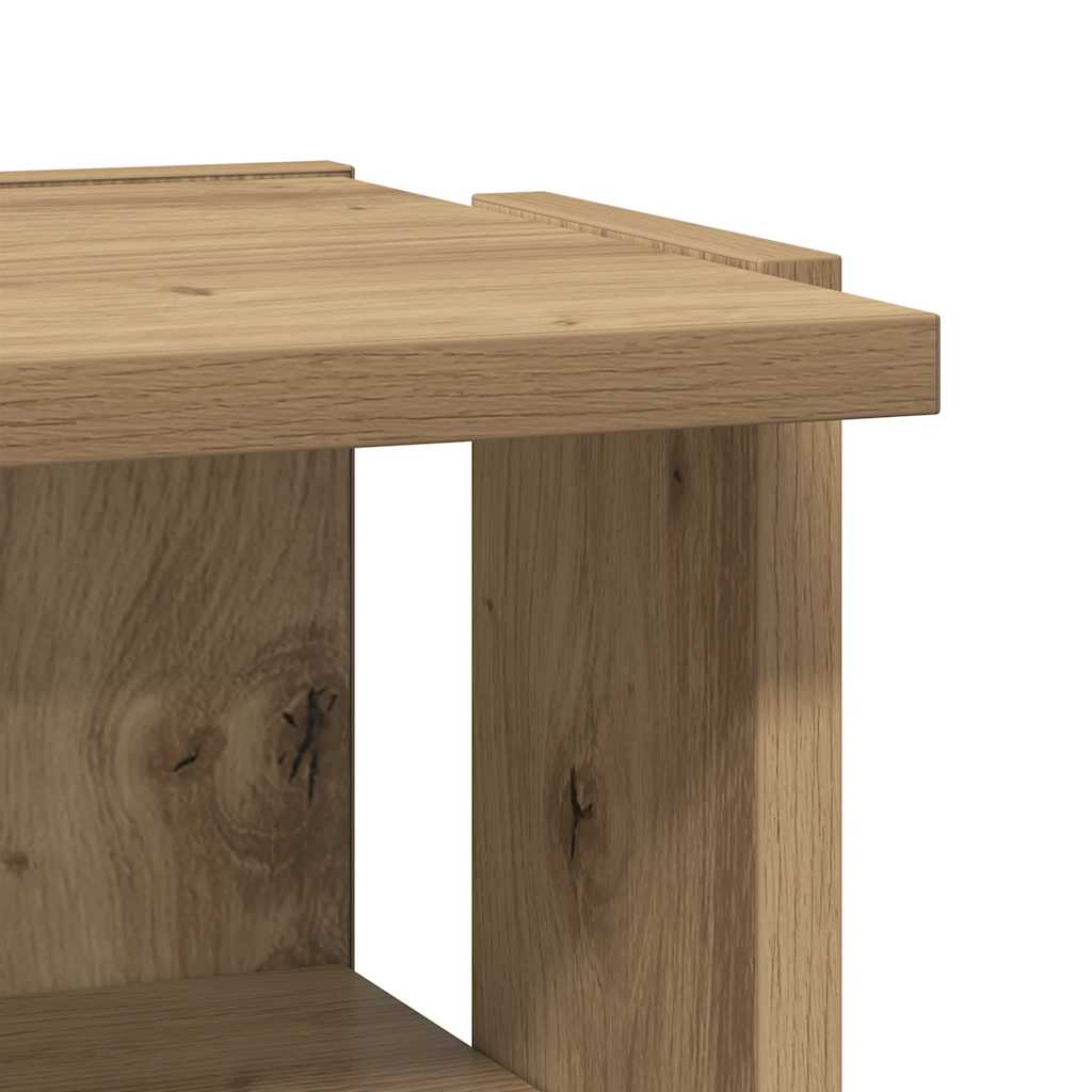 Schuhschrank Artisan-Eiche 28x27x102 cm Holzwerkstoff