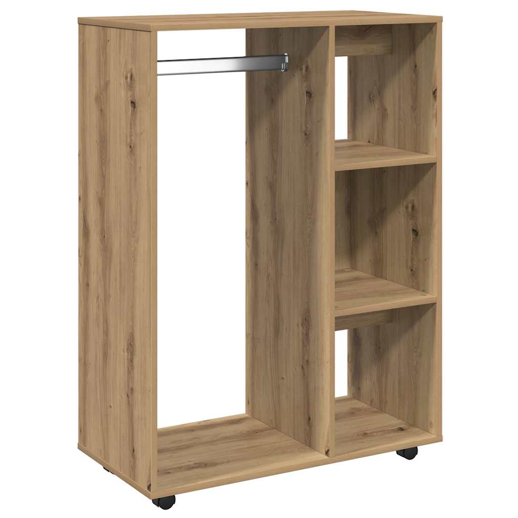 Kleiderständer Artisan-Eiche 80x40x110 cm Holzwerkstoff