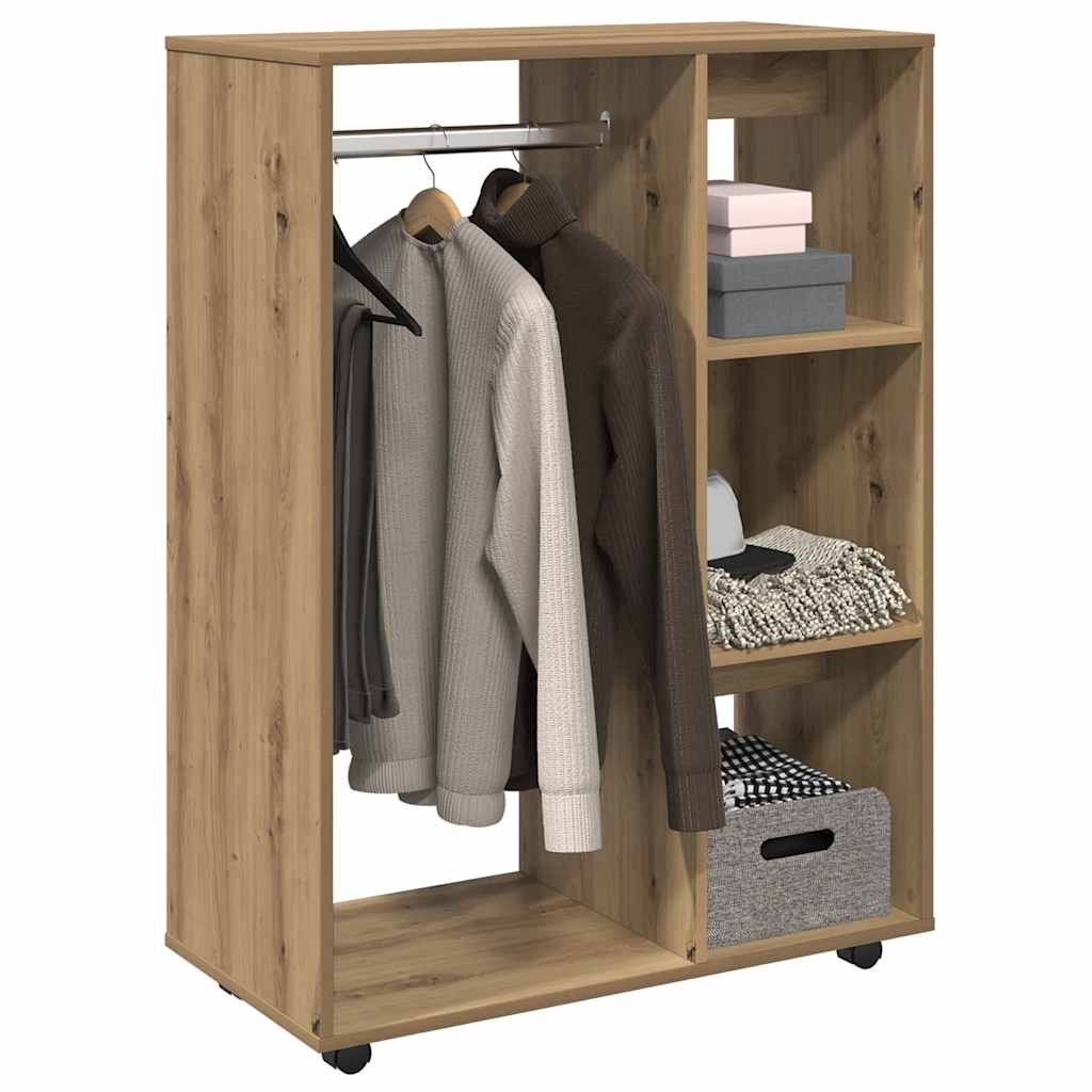Kleiderständer Artisan-Eiche 80x40x110 cm Holzwerkstoff