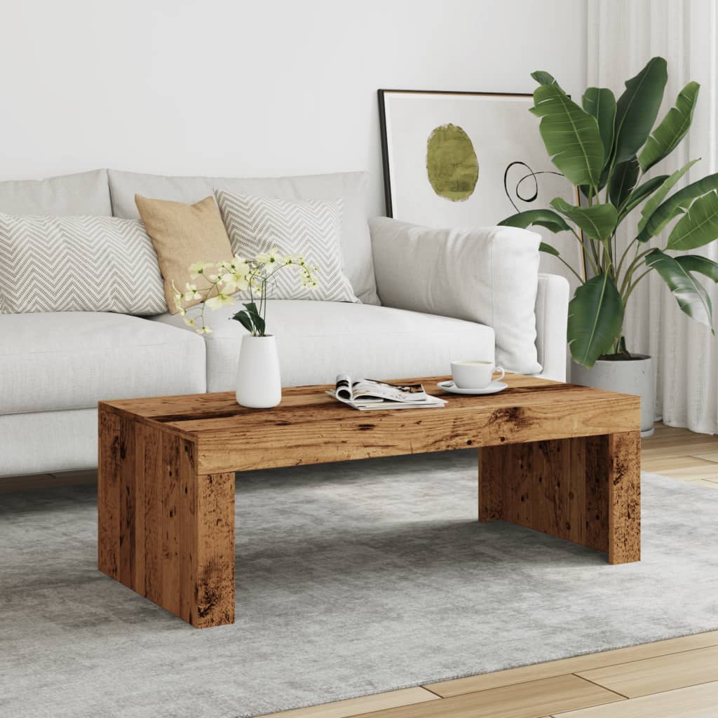 Couchtisch Altholz-Optik 102x50x35 cm Holzwerkstoff
