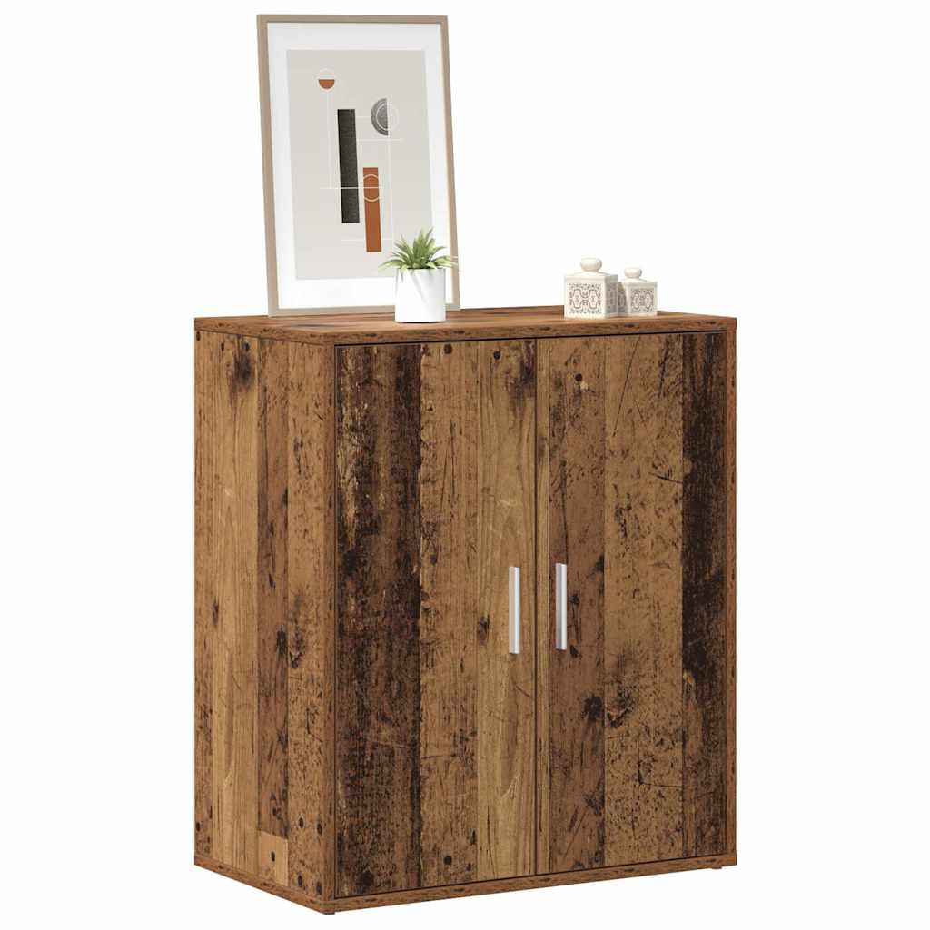 Schuhregal Altholz-Optik 60x35x70 cm Holzwerkstoff