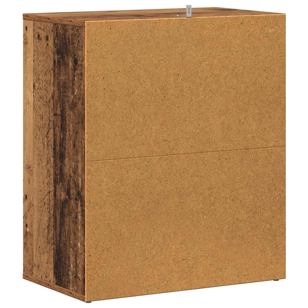 Schuhregal Altholz-Optik 60x35x70 cm Holzwerkstoff