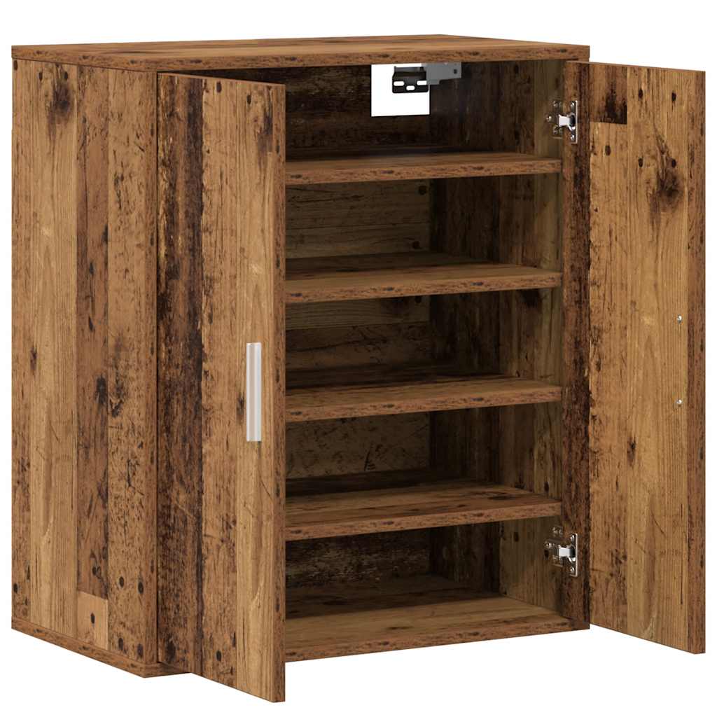 Schuhregal Altholz-Optik 60x35x70 cm Holzwerkstoff